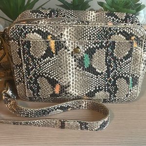 Madewell Snake Embossed Camera Bag